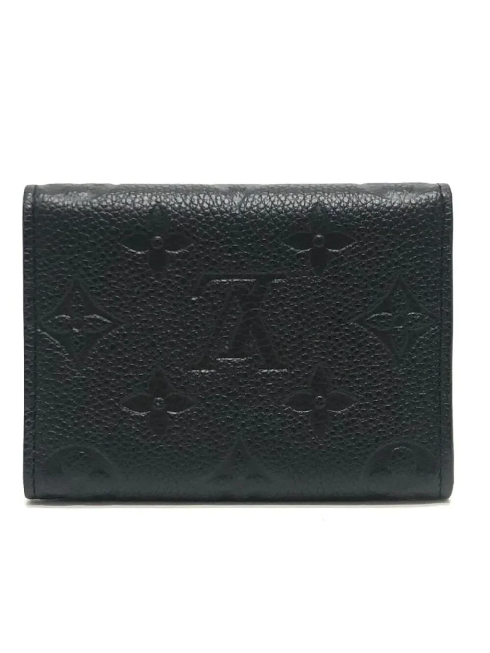 Louis Vuitton Card Case Business Holder Monogram Empreinte Leather Black